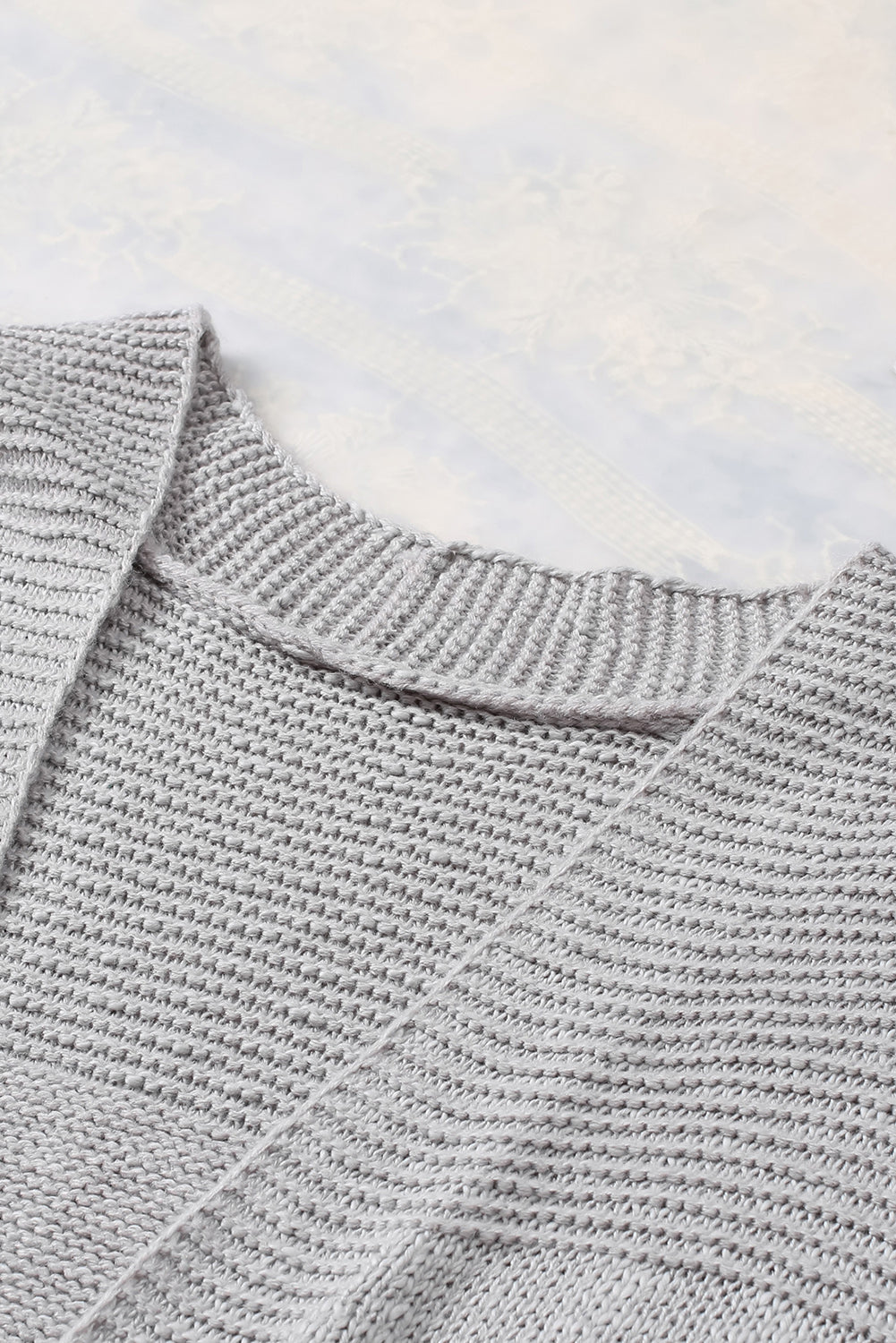 Basic Gray Vest Cardigan Sweater