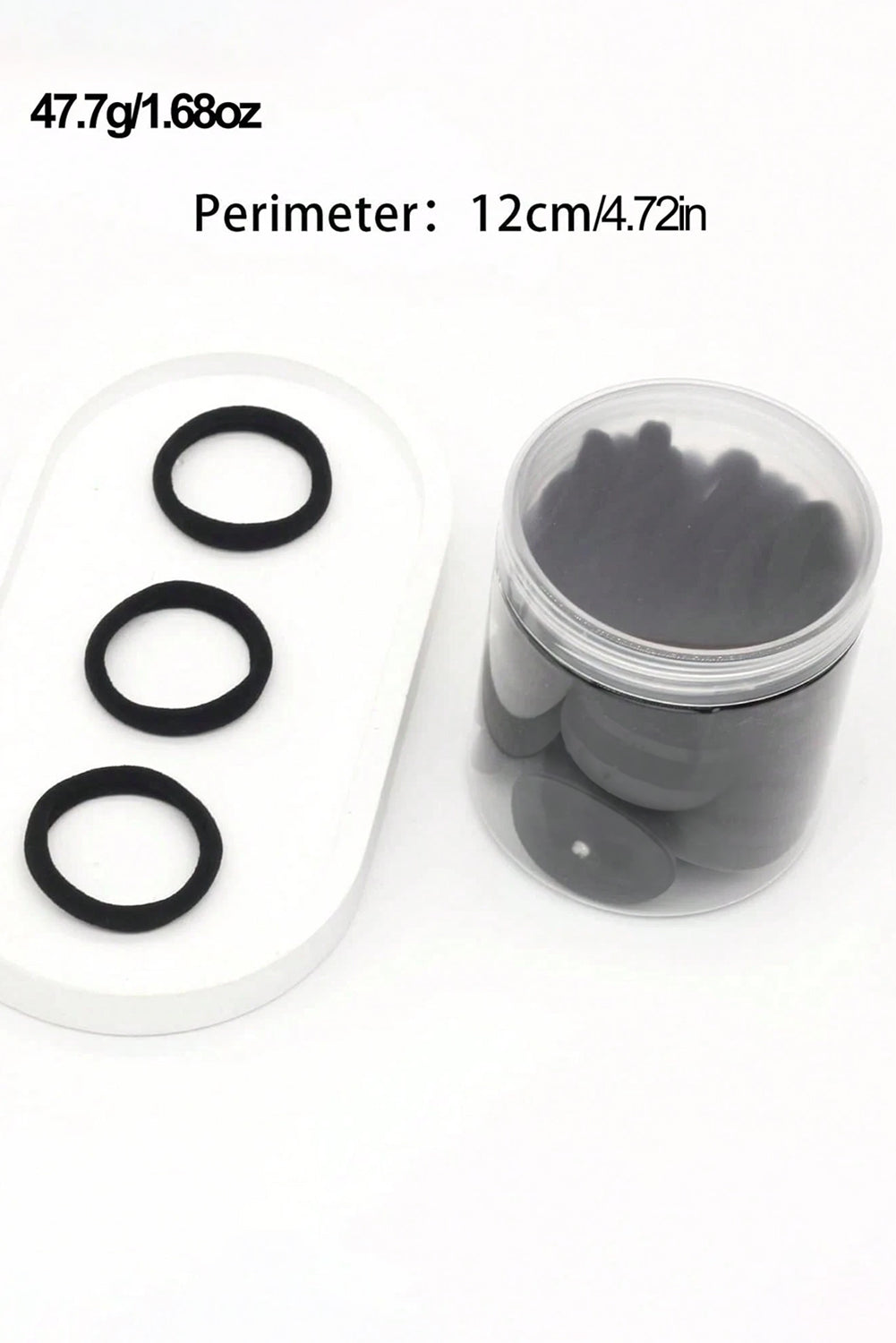 50pcs/box Solid Simple High Elastic Hair Ties