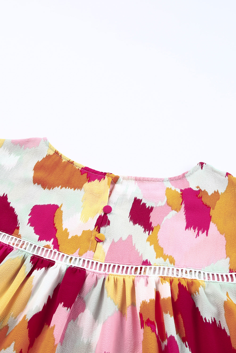 Abstract Printed Long Sleeve Blouse