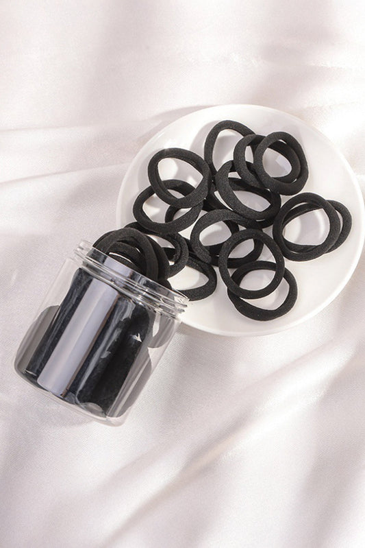 50pcs/box Solid Simple High Elastic Hair Ties