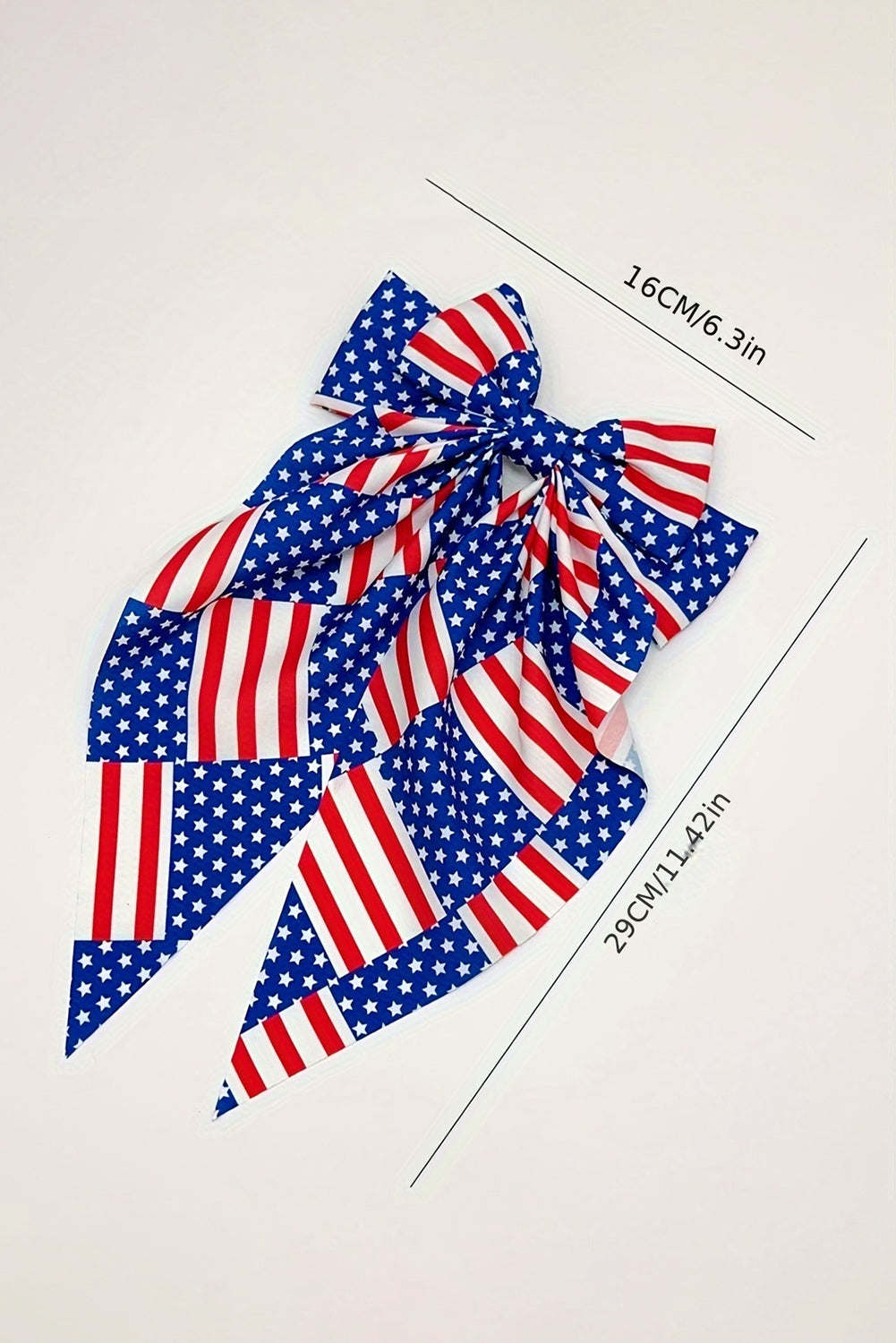 American Flag Large Bow Knot Hair Clip