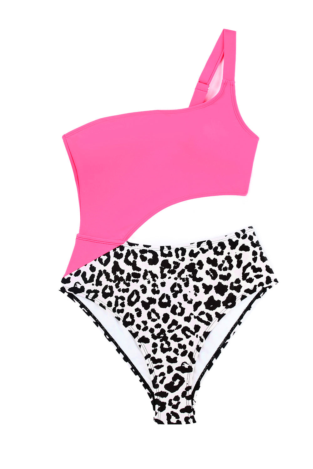 Asymmetric Cutout One Piece Swimsuit