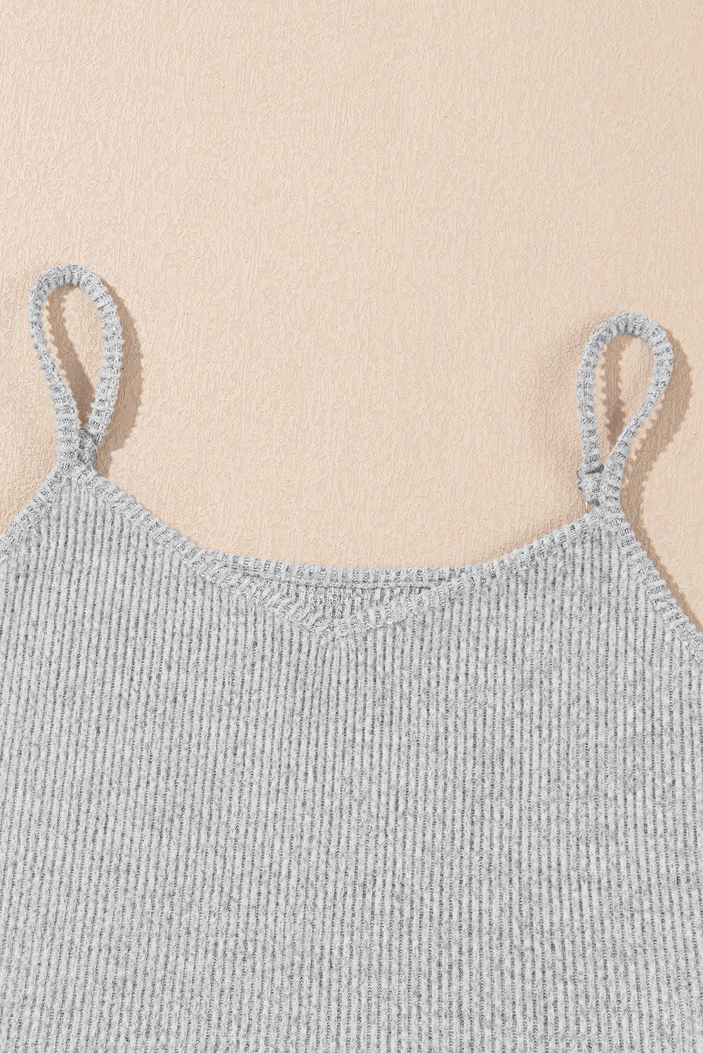 3 Pieces Rib Crop Camisole Matching Shorts Lounge Set with Cardigan