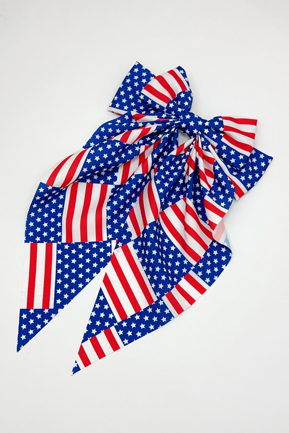 American Flag Large Bow Knot Hair Clip