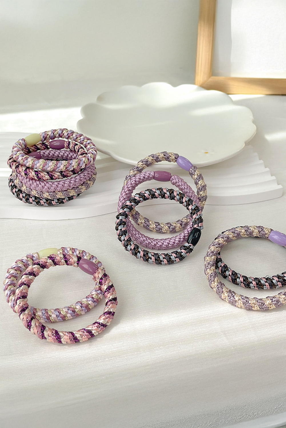 15 pcs/box Elastic Braided Hair Tie