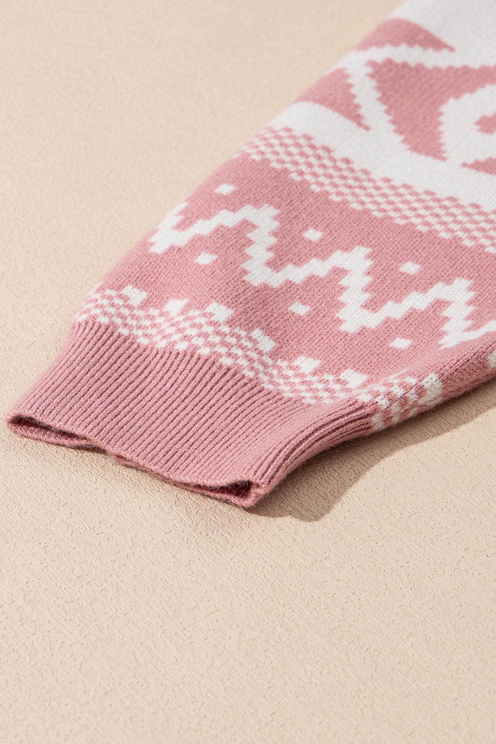Abstract Print Pullover Sweater