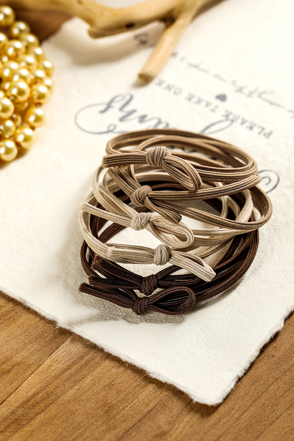 7pcs Bow Knot Dual String High Elastic Hair Tie