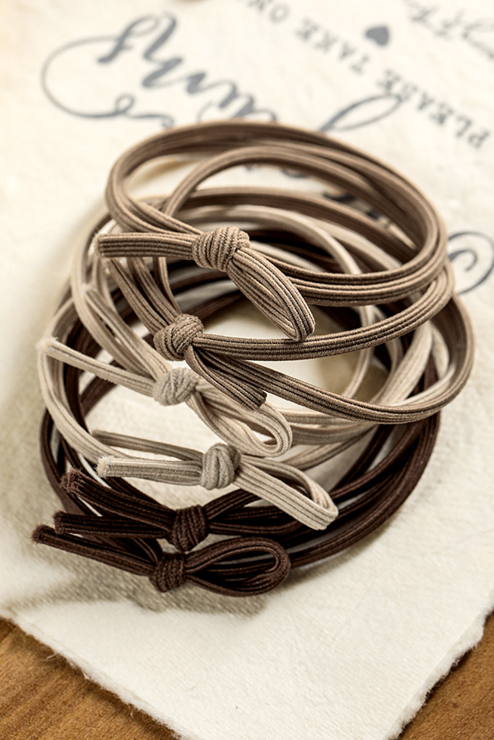 7pcs Bow Knot Dual String High Elastic Hair Tie