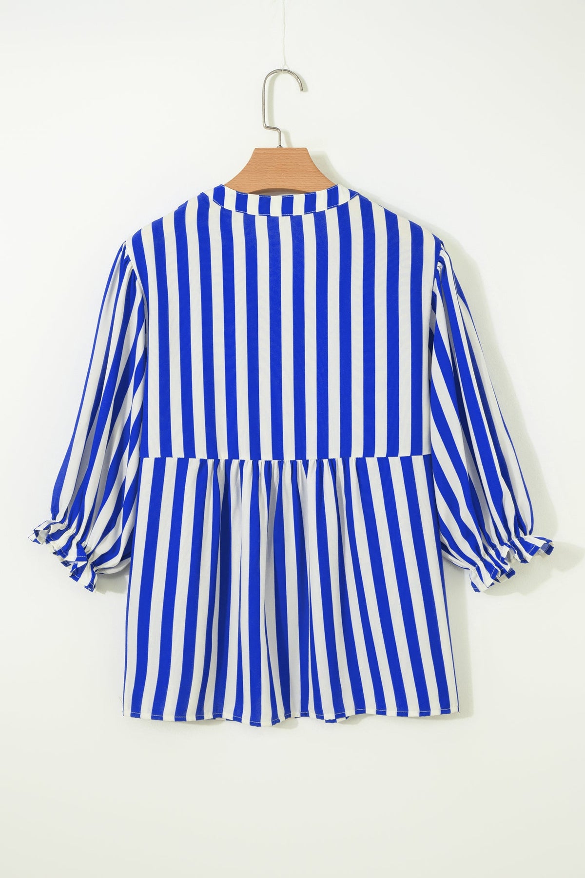 Balloon Sleeve Loose Button up Shirt