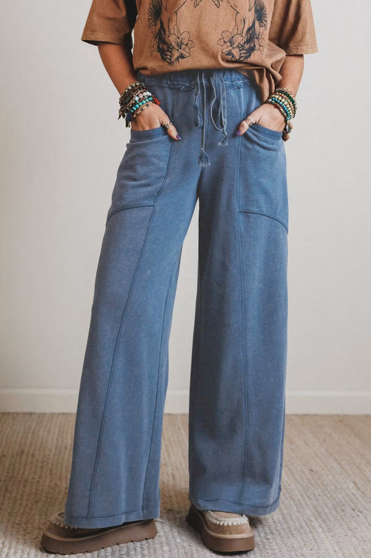 Ashleigh Blue Retro High Waist Wide Leg Western Pants
