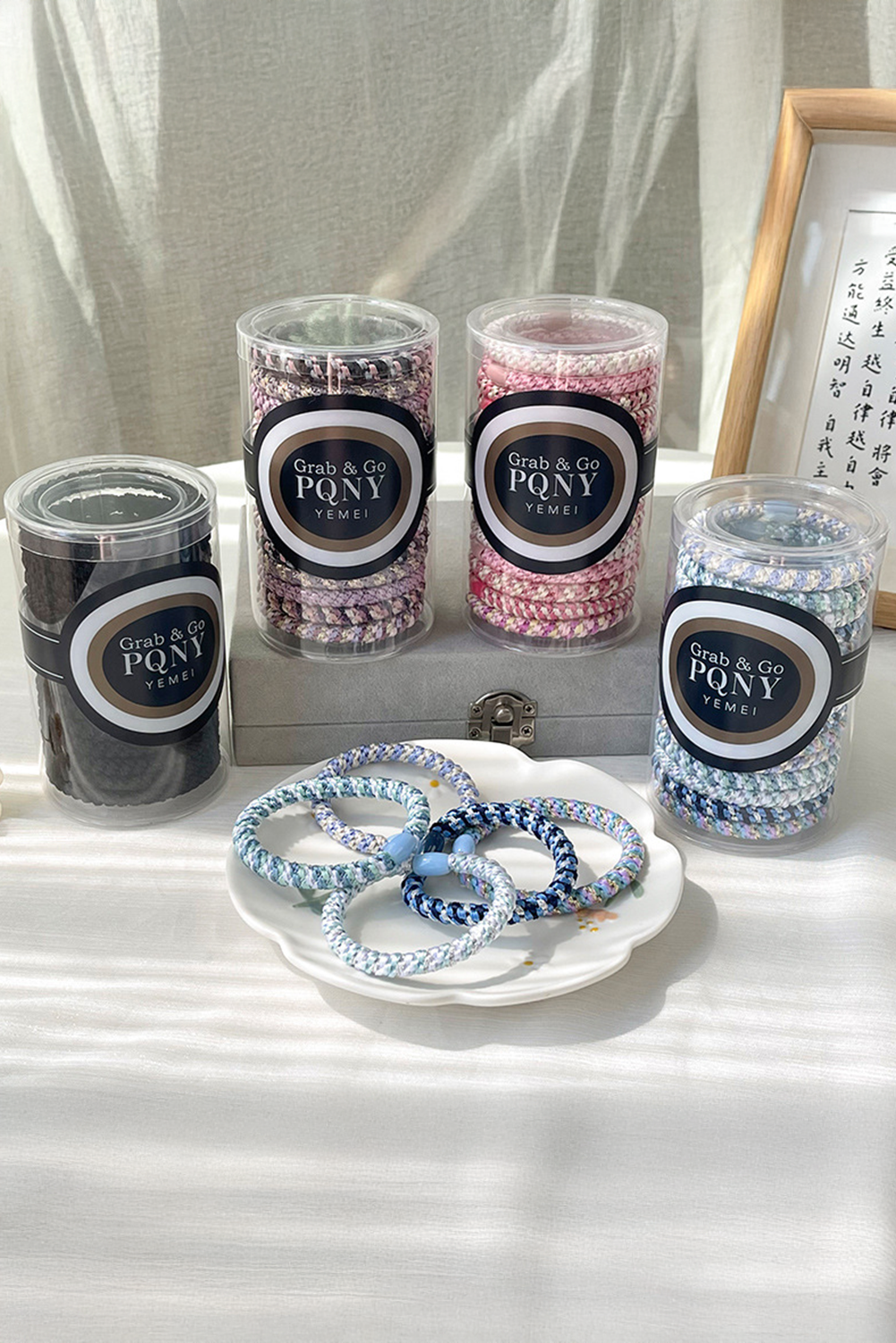 15 pcs/box Elastic Braided Hair Tie