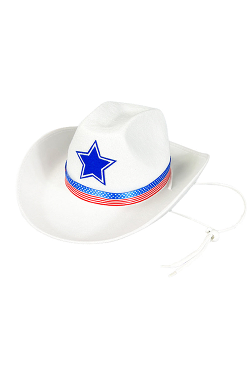 American Flag Theme Print Wide Brim Cowboy Hat