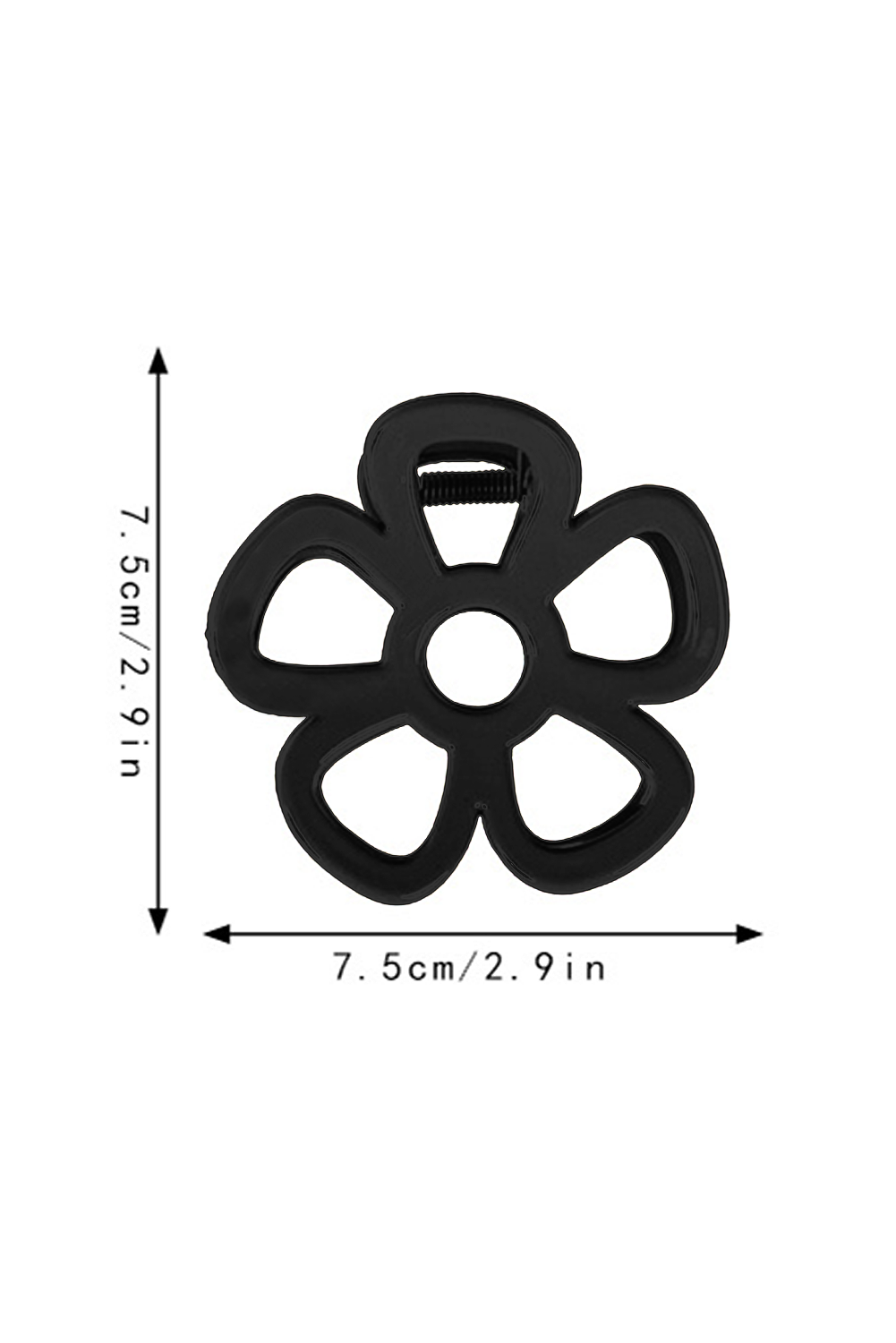 2pcs Hollow-out Flower Shape Hair Clip