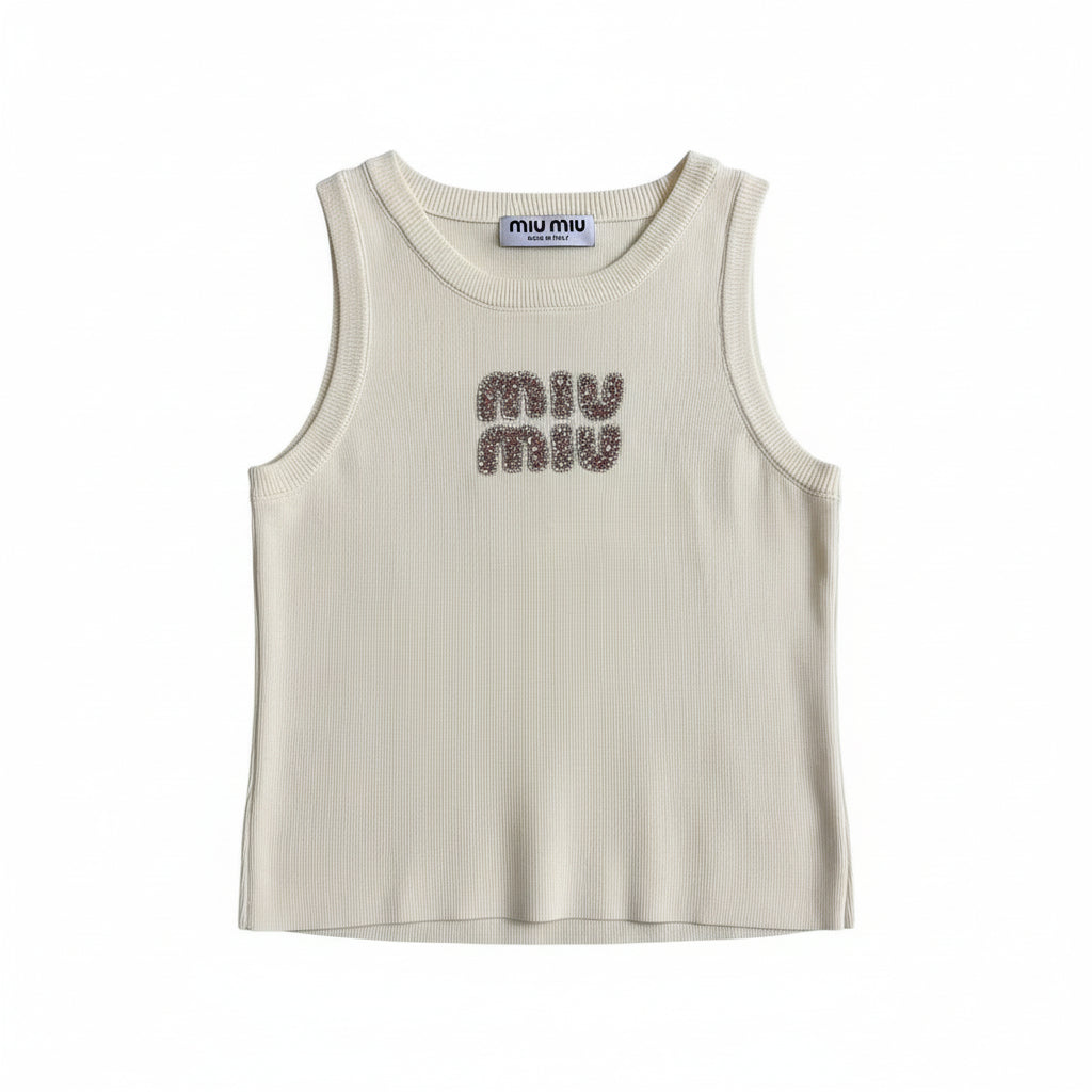 Women's luxury knit tank top