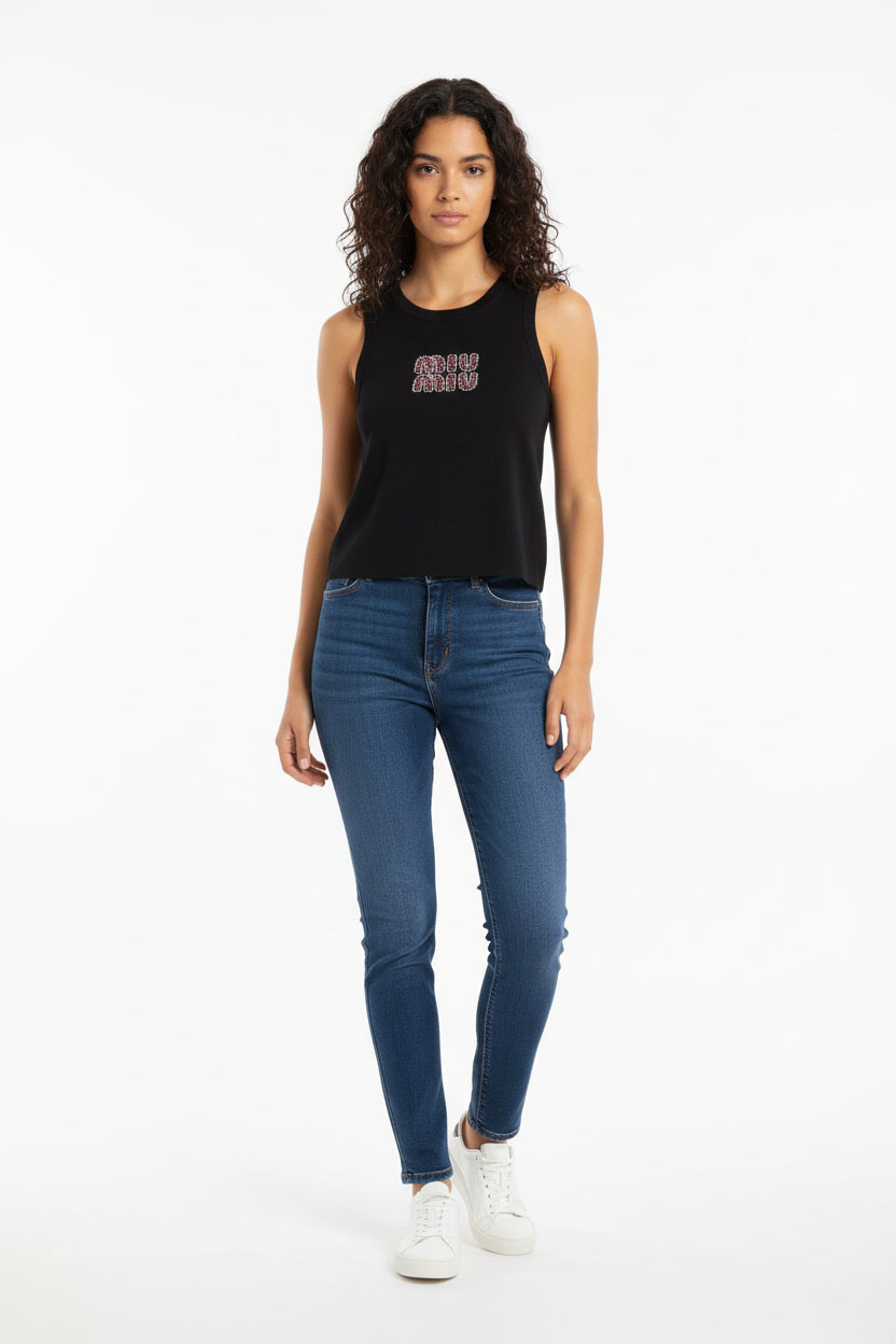 Y2K designer tank top