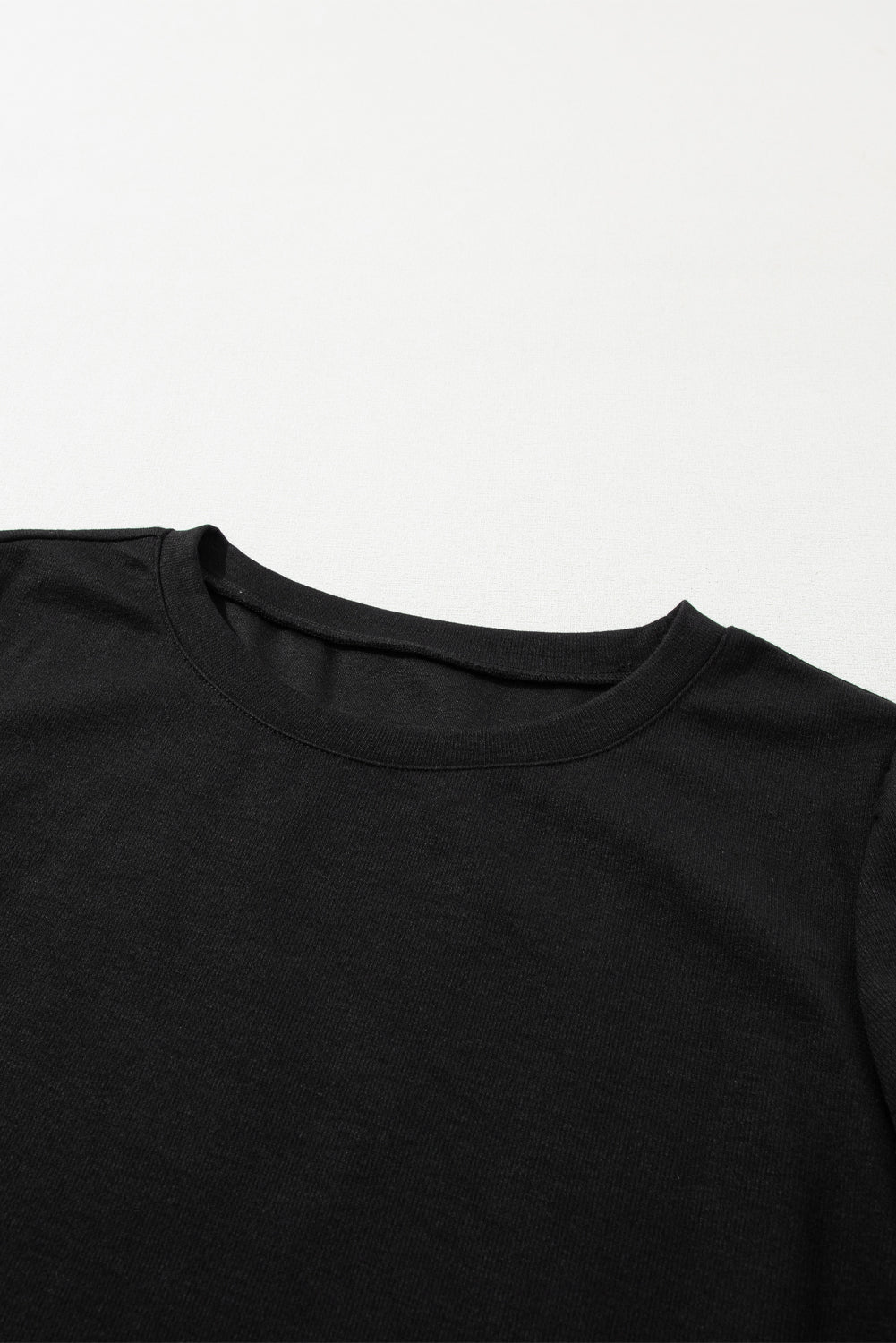 3/4 Sleeve Crew Neck T Shirt