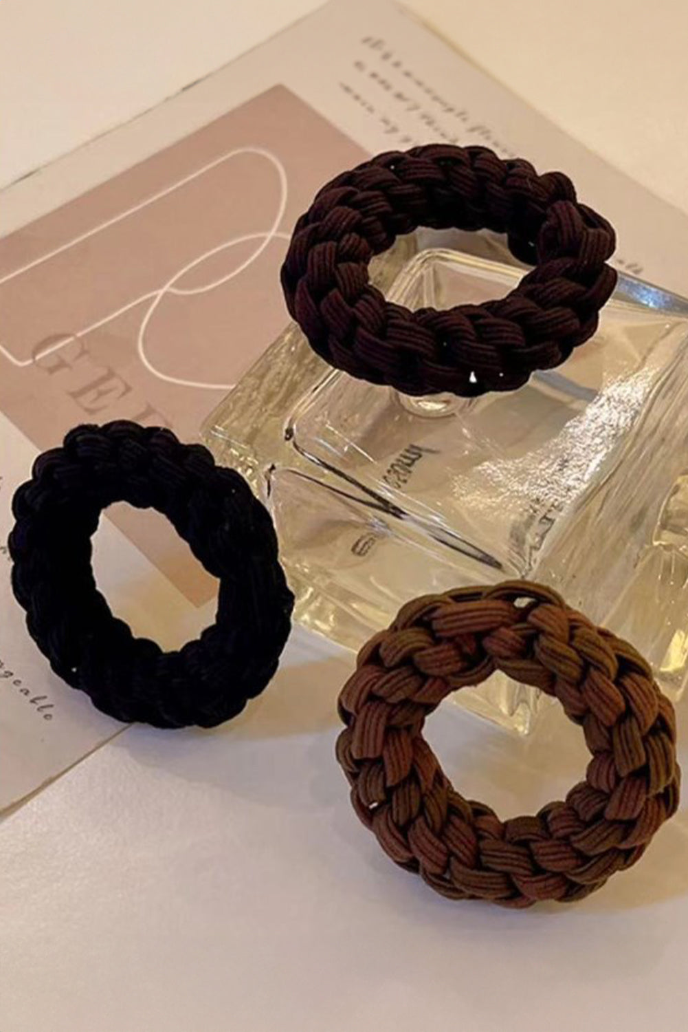5 Piece Thick Braided Hair Tie Set