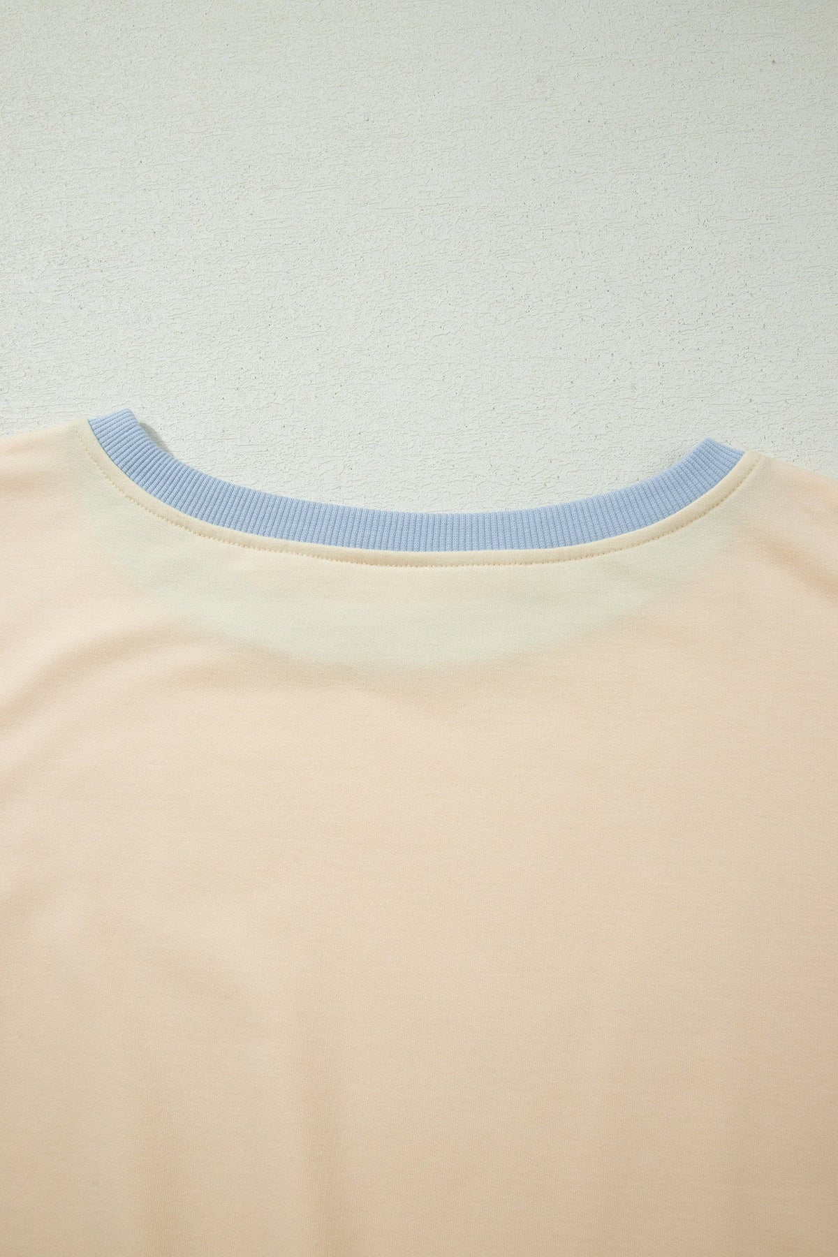 Apricot Colorblock Edge Drop Shoulder T Shirt and Skort 2Pcs Set