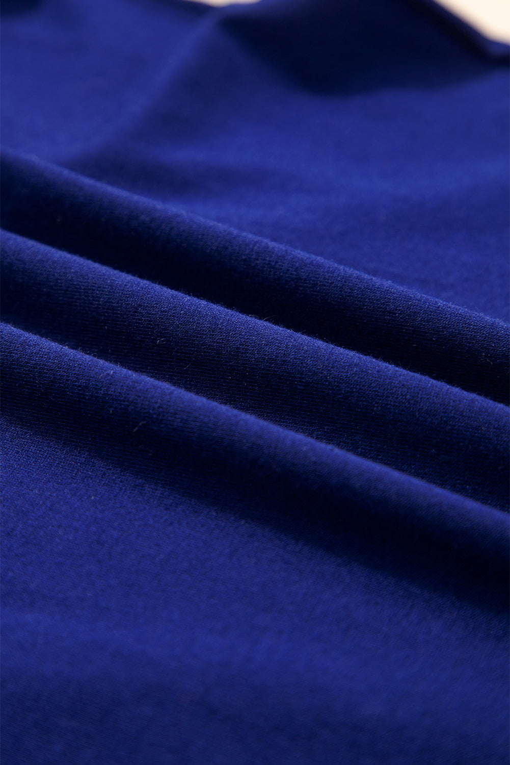 Asymmetric Seam Detail Solid Color Long Sleeve Top