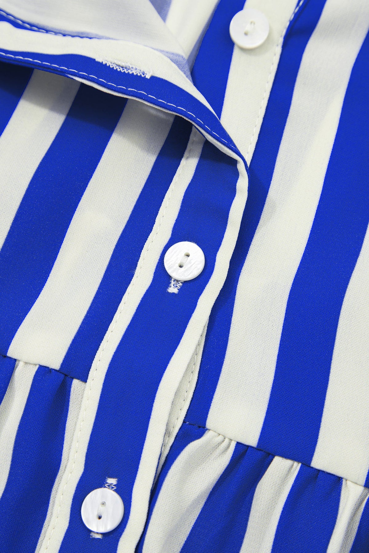 Balloon Sleeve Loose Button up Shirt