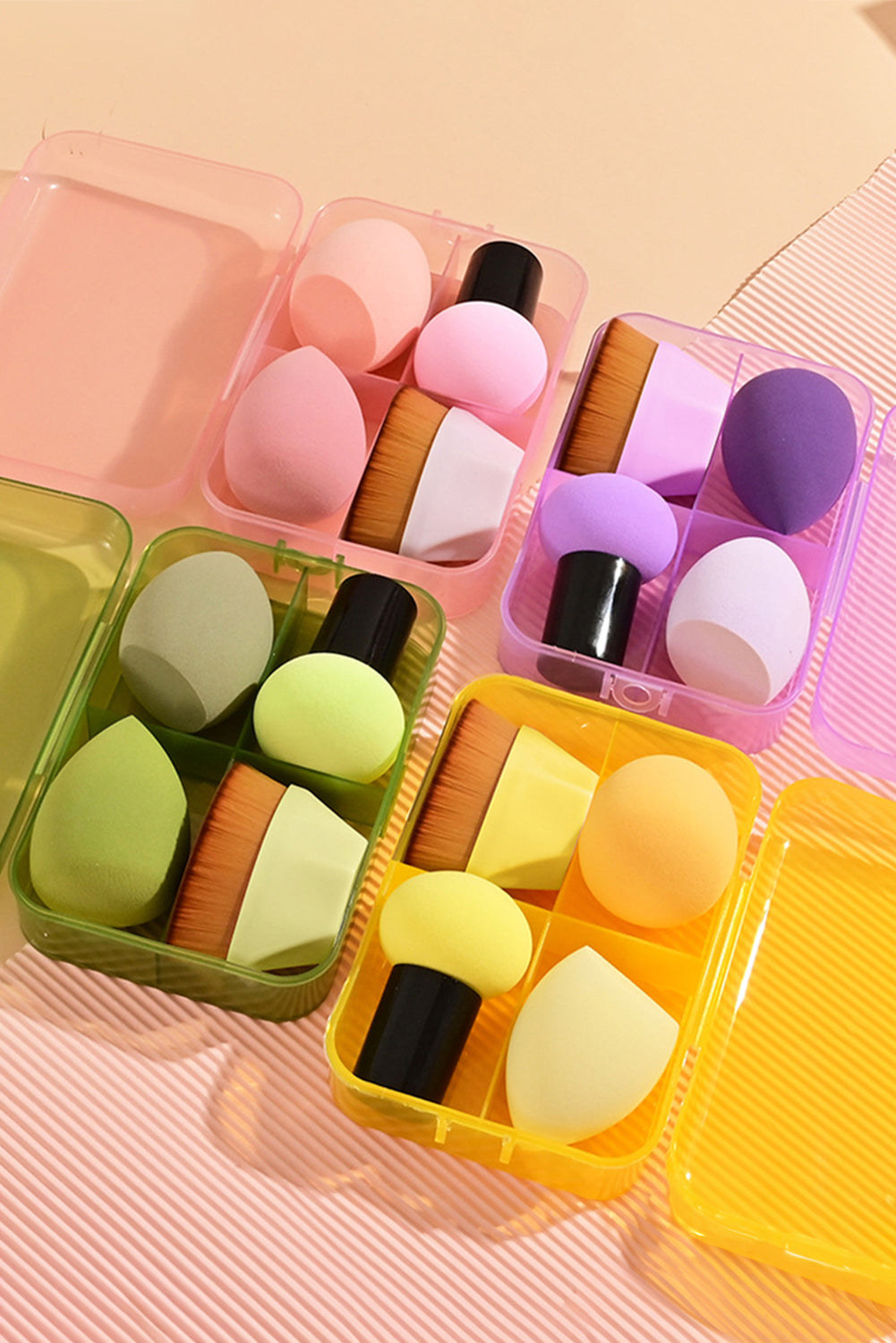 3 Makeup Sponge and Foundation Brush Set
